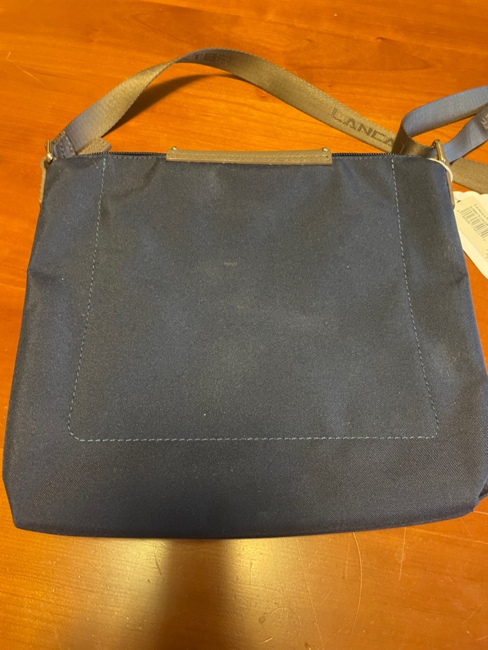 Lancaster Paris Navy Adjustable Crossbody Bag - Picture 8 of 8